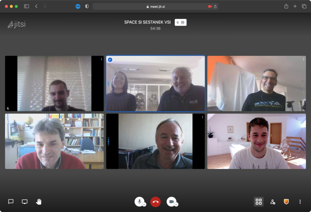 Online meeting: SPACE-SI, URFCE, C3M, UL